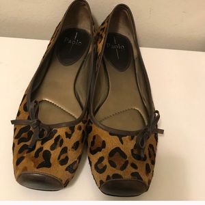 Leopard print flats